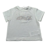 M+E' T-Shirt Girocollo tinta unita con Brillantini Panna per Neonata UE1817N PANNA M+E' 