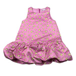 M+E' Abito Giromanica tinta unita Stampa Fantasia Floreale Rosa per Bambina UE1849X ROSA M+E' 