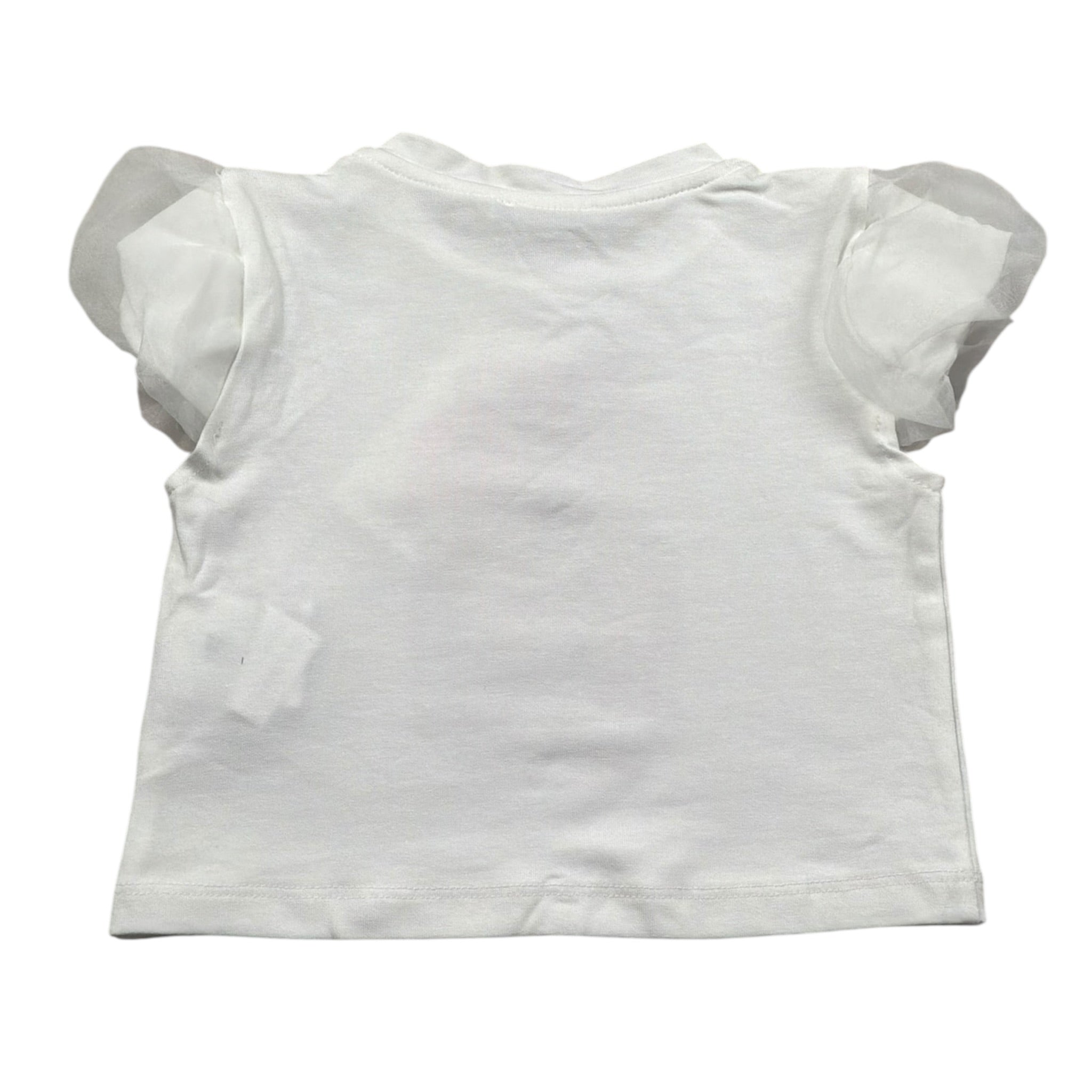 M+E' T-Shirt Girocollo tinta unita con Stampa Bianco per Neonato UE1856XX BIANCO M+E' 