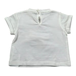 M+E' T-Shirt Girocollo tinta unita con Stampa Panna per Neonata UE1857 PANNA M+E' 