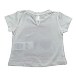M+E' T-Shirt Girocollo tinta unita con Stampa Panna per Neonata UE1860XX PANNA M+E' 