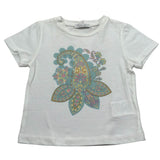M+E' T-Shirt Girocollo tinta unita con Stampa Bianco per Neonata UE1862X BIANCO M+E' 