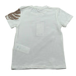 M+E' T-Shirt Girocollo tinta unita con Stampe Panna per Neonato UEM0484NX PANNA M+E' 