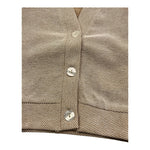 M+E' Cardigan Tinta Unita Scollo A V per Neonato UEM0574N BEIGE M+E' 