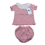 Mac Ilusio'N Completo 2 Pezzi Maglia-Coulotte per Neonata 9621 ROSA MAC ILUSIO'N 