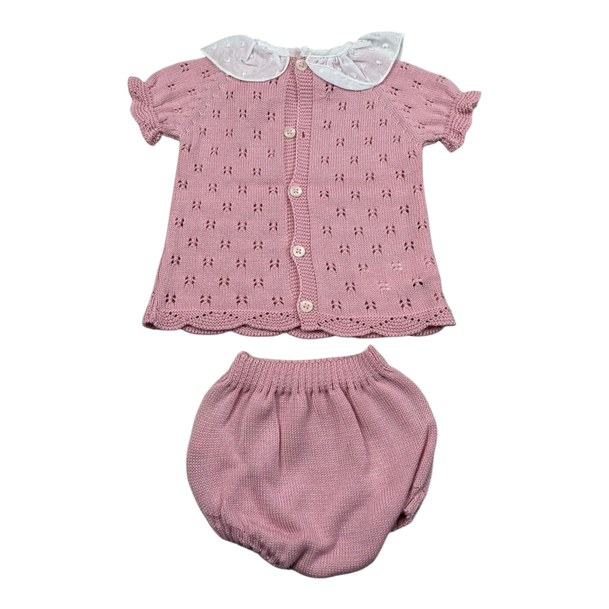Mac Ilusio'N Completo 2 Pezzi Maglia-Coulotte per Neonata 9621 ROSA MAC ILUSIO'N 
