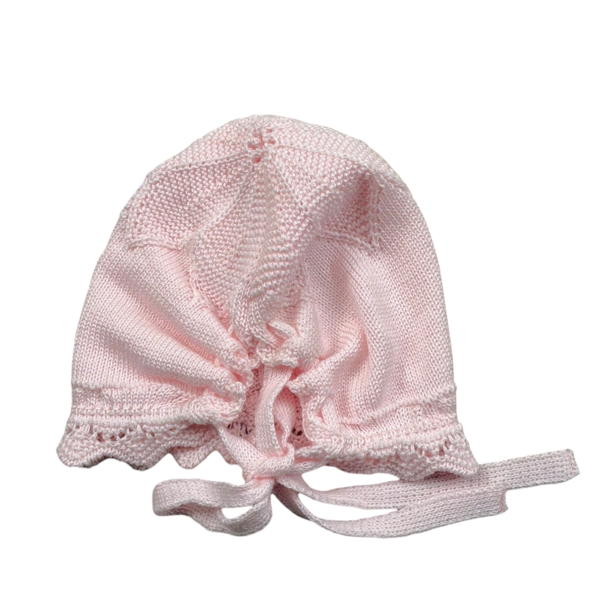Mac Ilusio'N Cappello Tinta Unita con Ricami per Neonata G031 ROSA MAC ILUSIO'N 