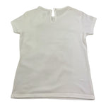 Magil T-Shirt Girocollo Tinta Unita con Stampa per Bambina BN26010 BIANCO MAGIL 