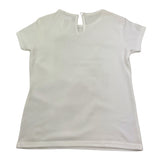 Magil T-Shirt Girocollo Tinta Unita con Stampa per Bambina BN26010 BIANCO MAGIL 