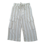 Magil Pantalone Bicolore Fantasia A Righe per Bambina HM25001 BIANCO/BEIGE MAGIL 