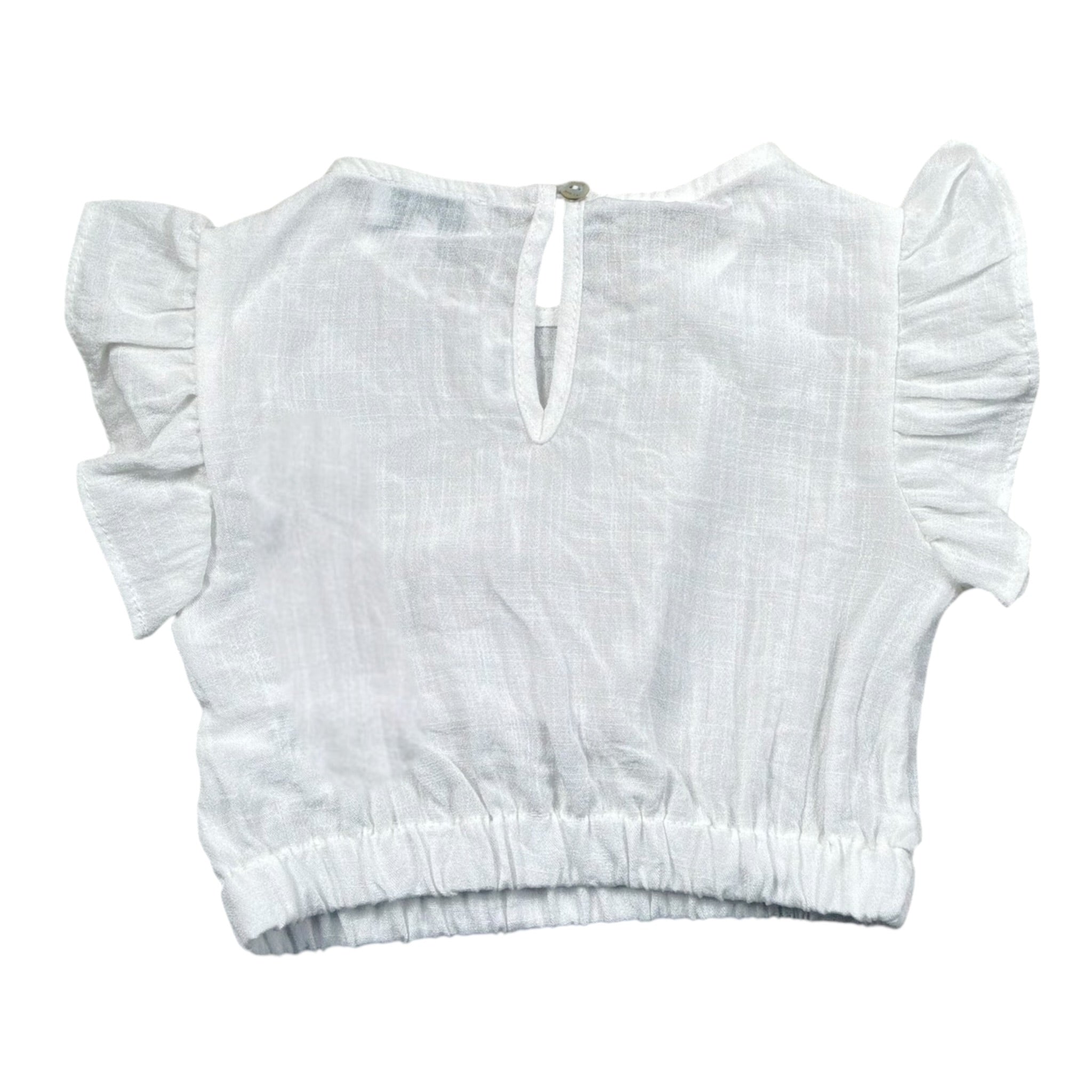 Magil Top Girocollo Tinta Unita per Neonata HN21000N BIANCO MAGIL 