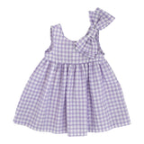 Magil Top Bicolore con Fantasia A Quadri per Bambina HN21119 BIANCO/LILLA MAGIL 