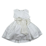 Magnifica Lulu Abito Cerimonia Giromanica Tinta Unita per Neonata TM448N BIANCO MAGNIFICA LULU 