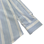 Mai'S Kids Camicia Tinta Unita con Fantasia A Righe per Bambino CAMICIAC BIANCO/AZZURRO MAI'S KIDS 