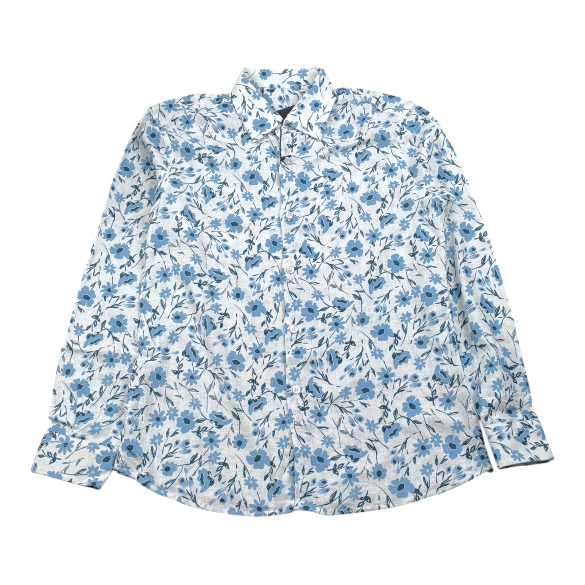 Mai'S Kids Camicia Tinta Unita con Stampa per Bambino MC009 BIANCO MAI'S KIDS 