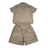 Maison 9 Paris Completo 2 Pezzi Camicia-Bermuda Tinta Unita per Bambino C90010 CAMMELLO MAISON 9 PARIS 
