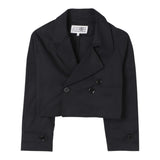 Maison Margiela Giacca Tinta Unita Modello Crop per Bambina M60729M NERO MAISON MARGIELA 