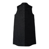 Maison Margiela Abito In Denim Tinta Unita per Bambina M60755 NERO MAISON MARGIELA 
