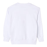 Maison Margiela Felpa Tinta Unita Girocollo con Stampa per Bambino M60796 BIANCO MAISON MARGIELA 
