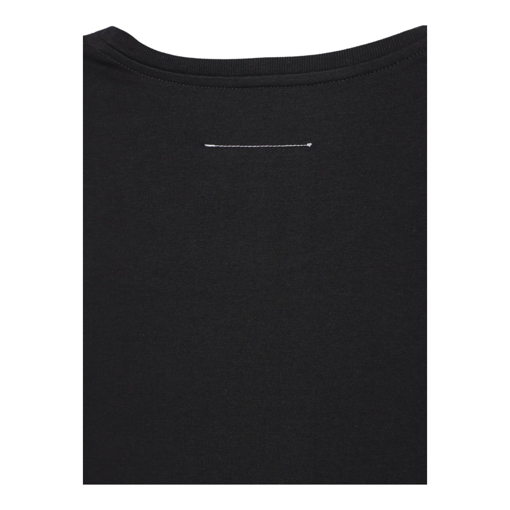 Maison Margiela T-Shirt Girocollo Tinta Unita con Stampa per Bambina M60806M NERO MAISON MARGIELA 