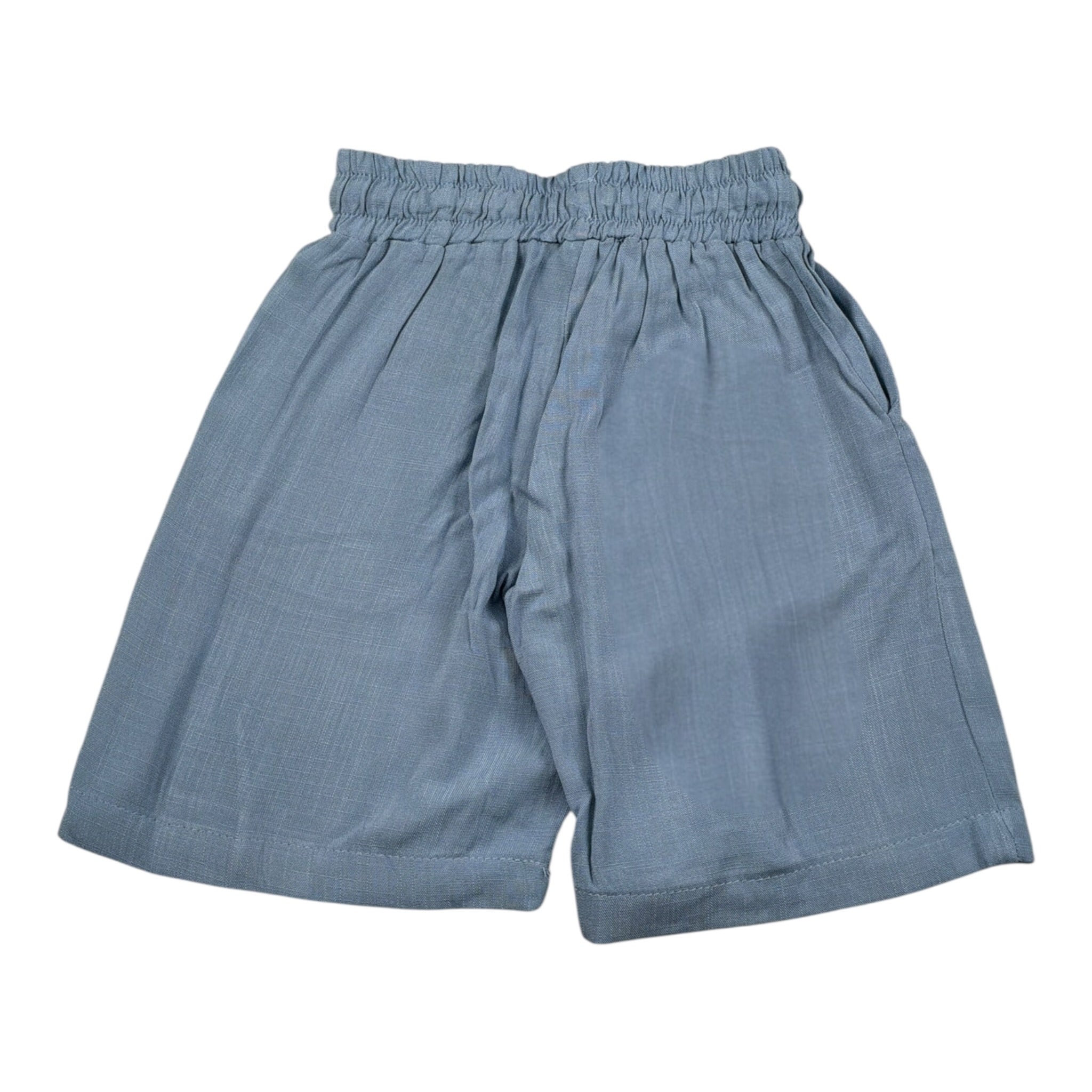 Make Bermua tinta unita con Elastico In Vita Polvere per Bambino MK002J POLVERE MAKE 