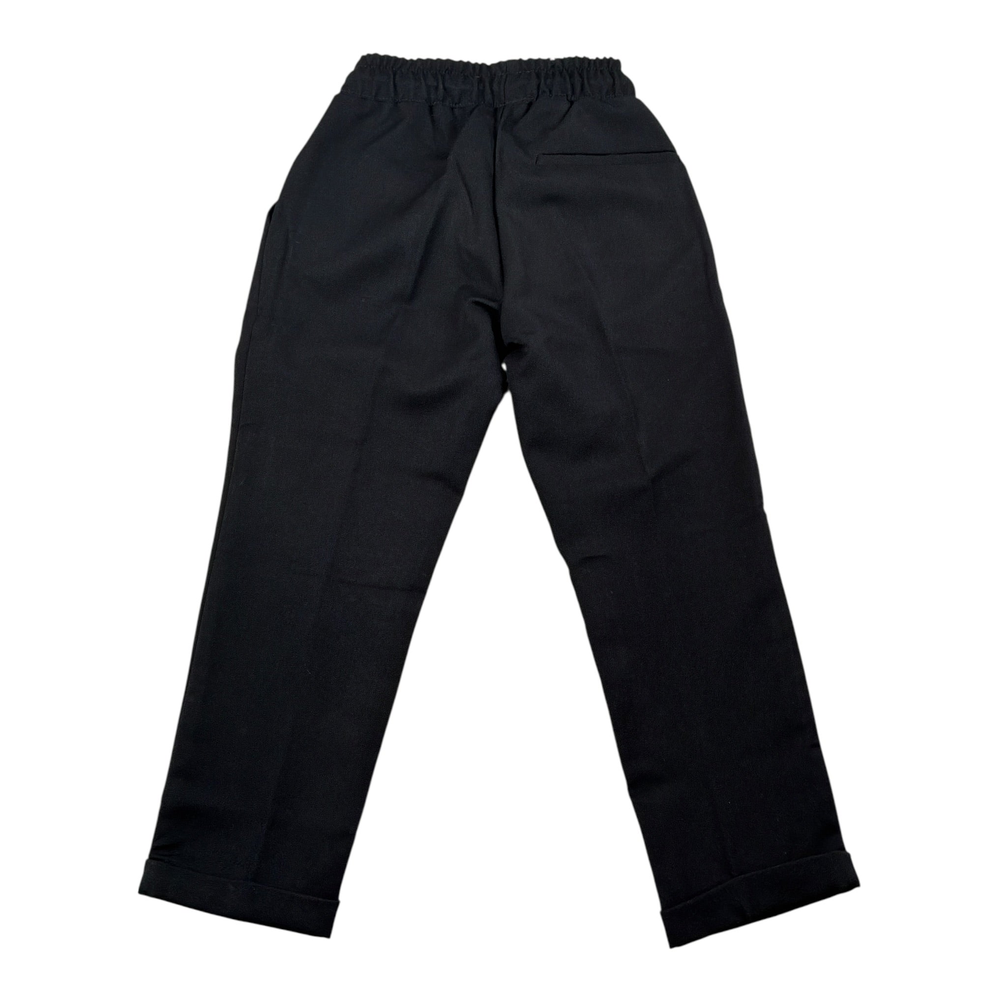Make Pantalone Tuta tinta unita Nero per Bambino MK205 NERO MAKE 