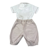 Malvi & Co Completo 2 Pezzi Camicia-Bermuda Bianco per Neonato S23I127STQS BIANCO MALVI & CO 