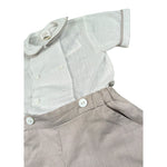Malvi & Co Completo 2 Pezzi Camicia-Bermuda Bianco per Neonato S23I127STQS BIANCO MALVI & CO 