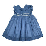 Malvi & Co Abito Giromanica tinta unita Blu per Neonata S24I104VEZ BLU MALVI & CO 