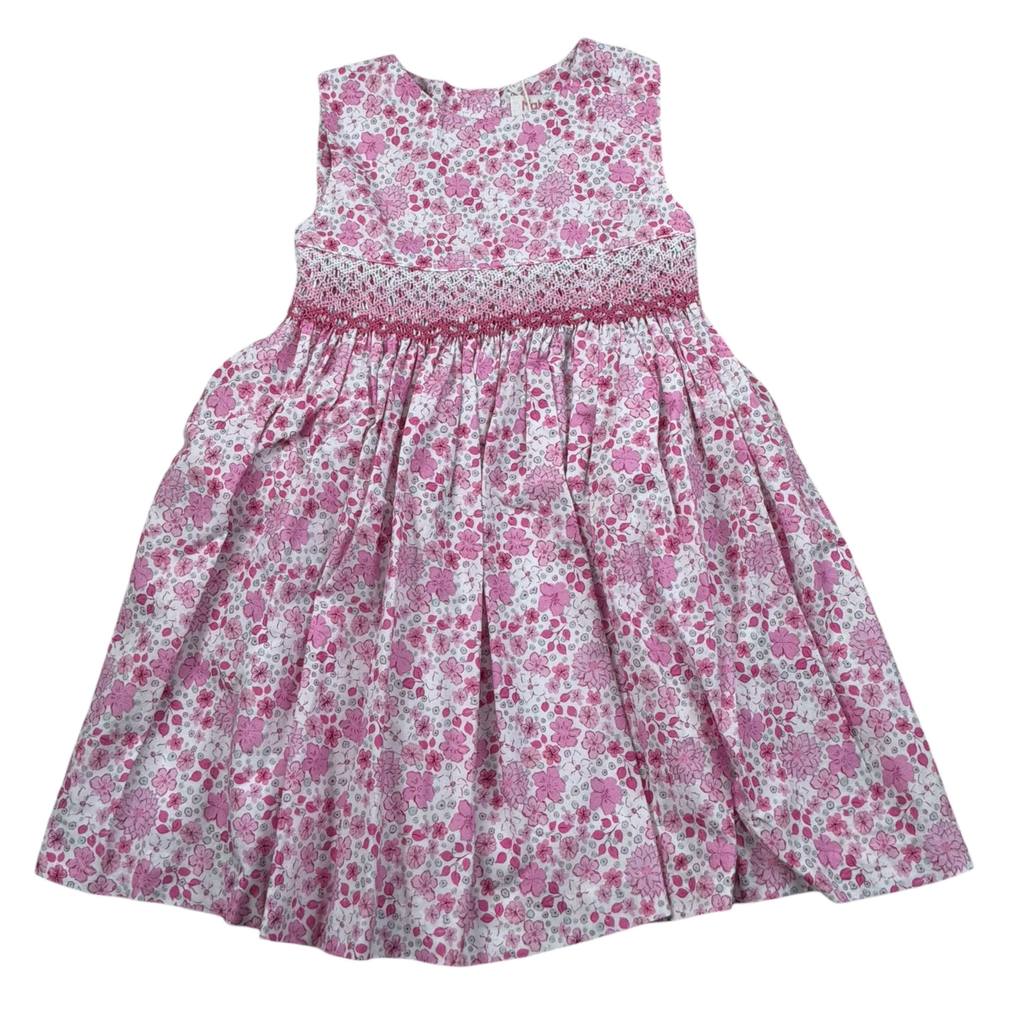 Malvi & Co Abito Giromanica tinta unita Fantasia Floreale Bianco per Neonata S25M016VEPP BIANCO MALVI & CO 
