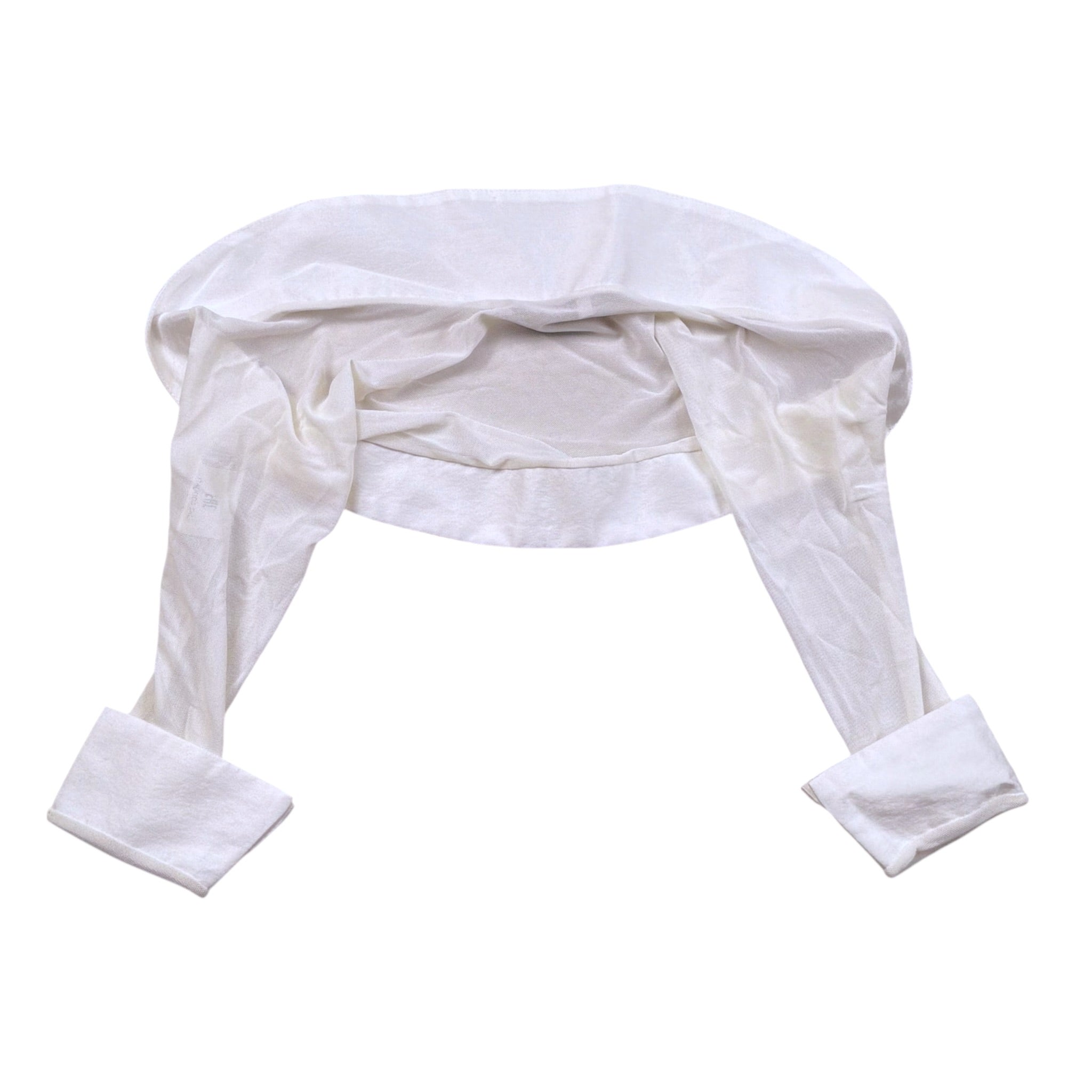 Mamemi Coprispalle Tinta Unita Velato per Bambina MAMGM7B BIANCO MAMEMI 