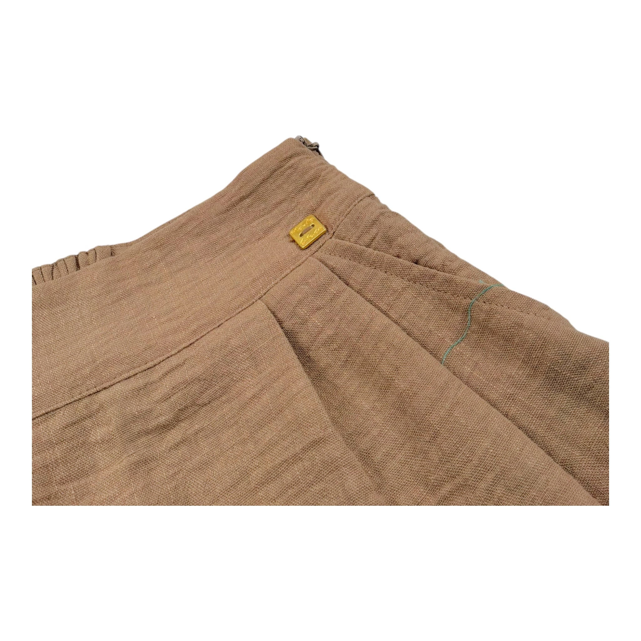 Manila Grace Short Tinta Unita con Tasche per Bambina 246PMJS25 CAMMELLO MANILA GRACE 