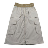Manila Grace Gonna Tinta Unita con Elastico In Vita Logato per Bambina 307GMBS25 BEIGE MANILA GRACE 