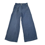 Manila Grace Pantalone Tinta Unita Modello Palazzo per Bambina MG2630 BLU MANILA GRACE 