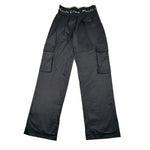 Manila Grace Pantalone Tinta Unita Modello Palazzo per Bambina MG2868 NERO MANILA GRACE 