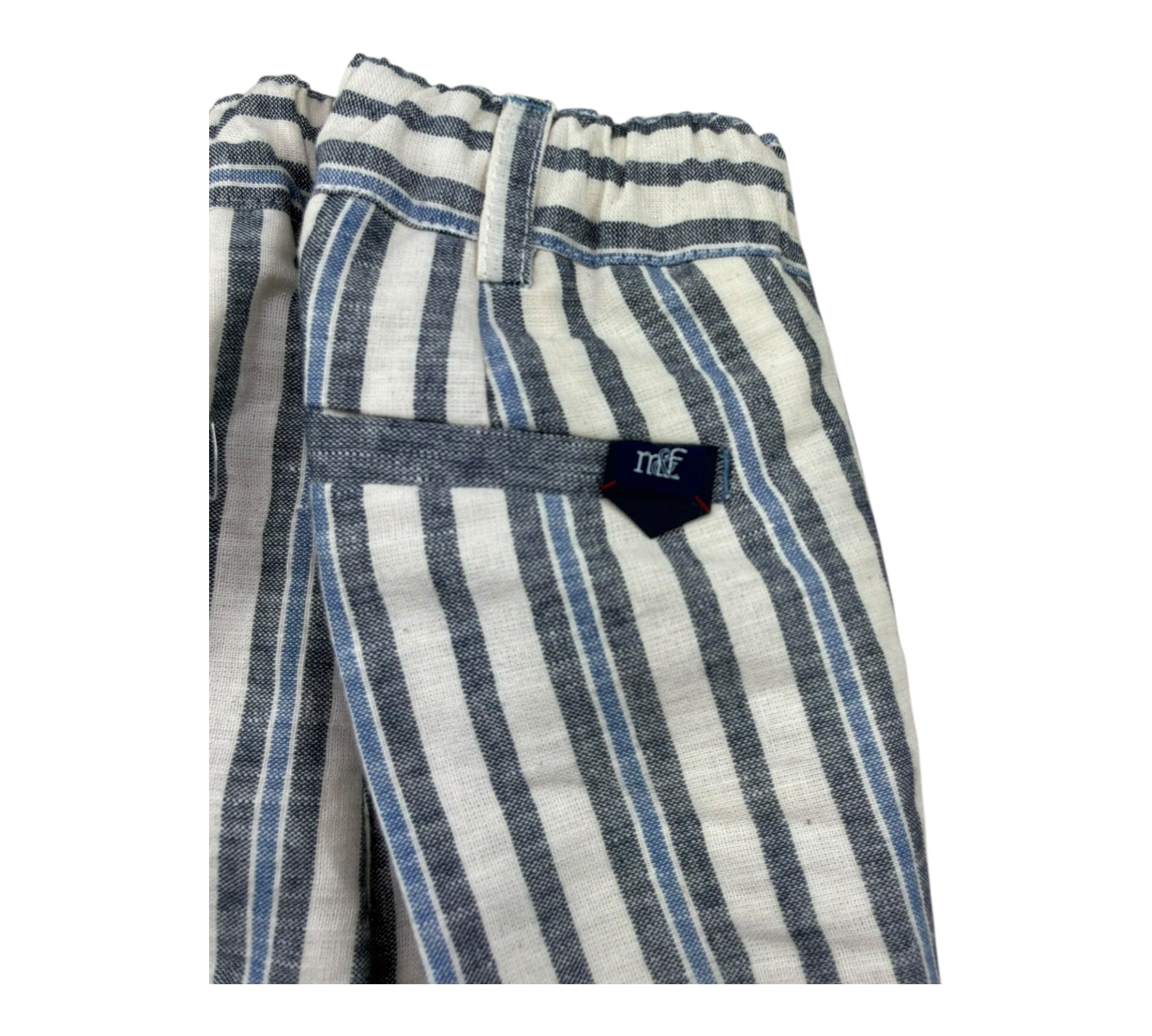 Manuel & Frank Pantalone Fantasia A Righe con Elastico In Vita per Bambino MF1410B BEIGE MANUEL & FRANK 