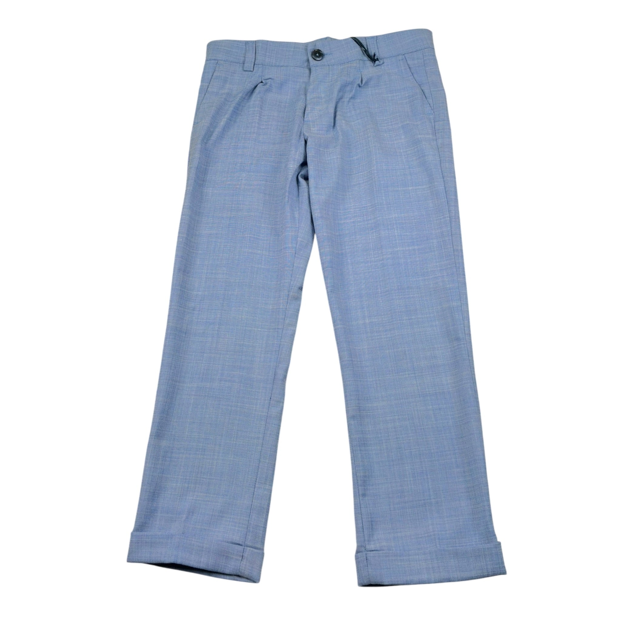 Manuel & Frank Pantalone Tinta Unita con Girovita Regolabile per Bambino MF1497R AZZURRO MANUEL & FRANK 
