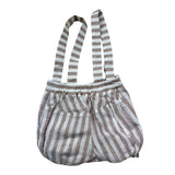 Manuel & Frank Salopette Bicolore con Fantasia A Righe per Neonato MF2409I BIANCO/BEIGE MANUEL & FRANK 