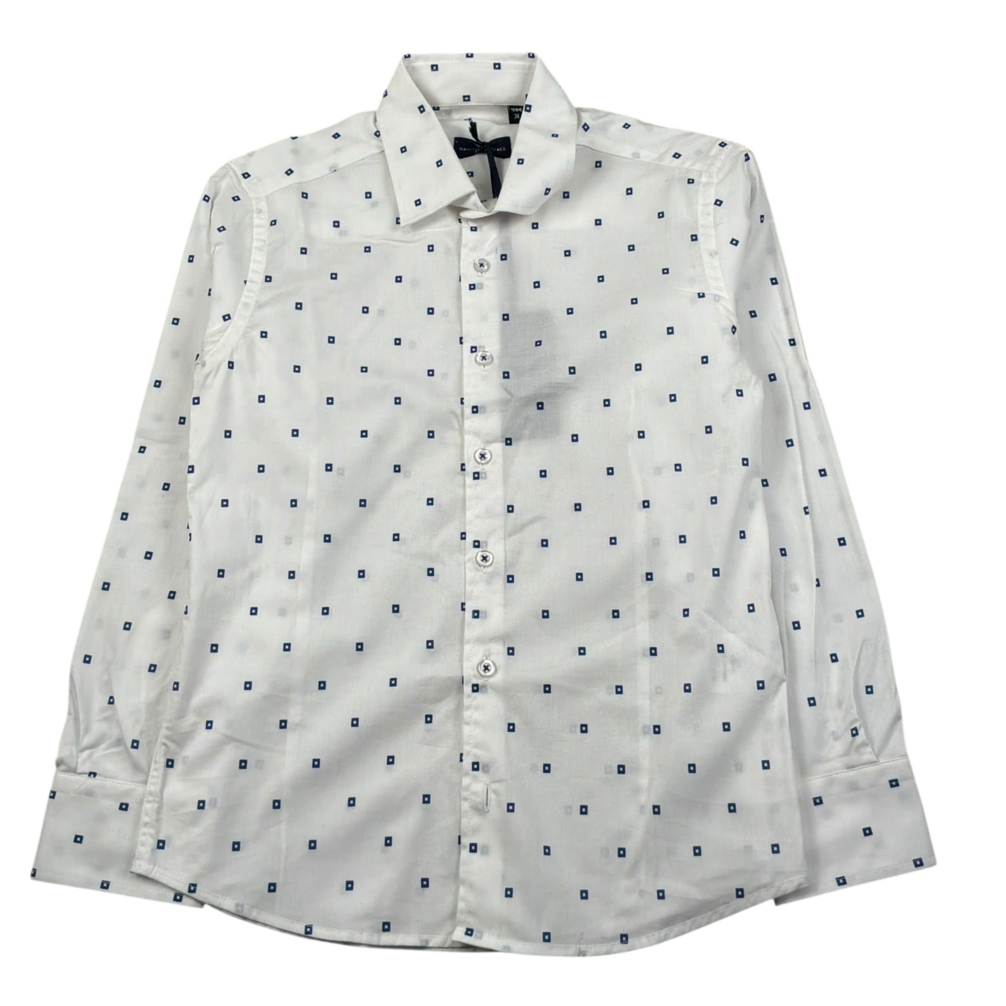 Manuel & Frank Camicia Manica Lunga Tinta Unita per Bambino MF3376R BIANCO MANUEL & FRANK 