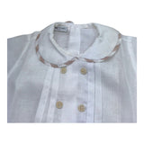 Manuel & Frank Camicia Mezza Manica Tinta Unita Modello Body per Neonato MF3407I BIANCO MANUEL & FRANK 