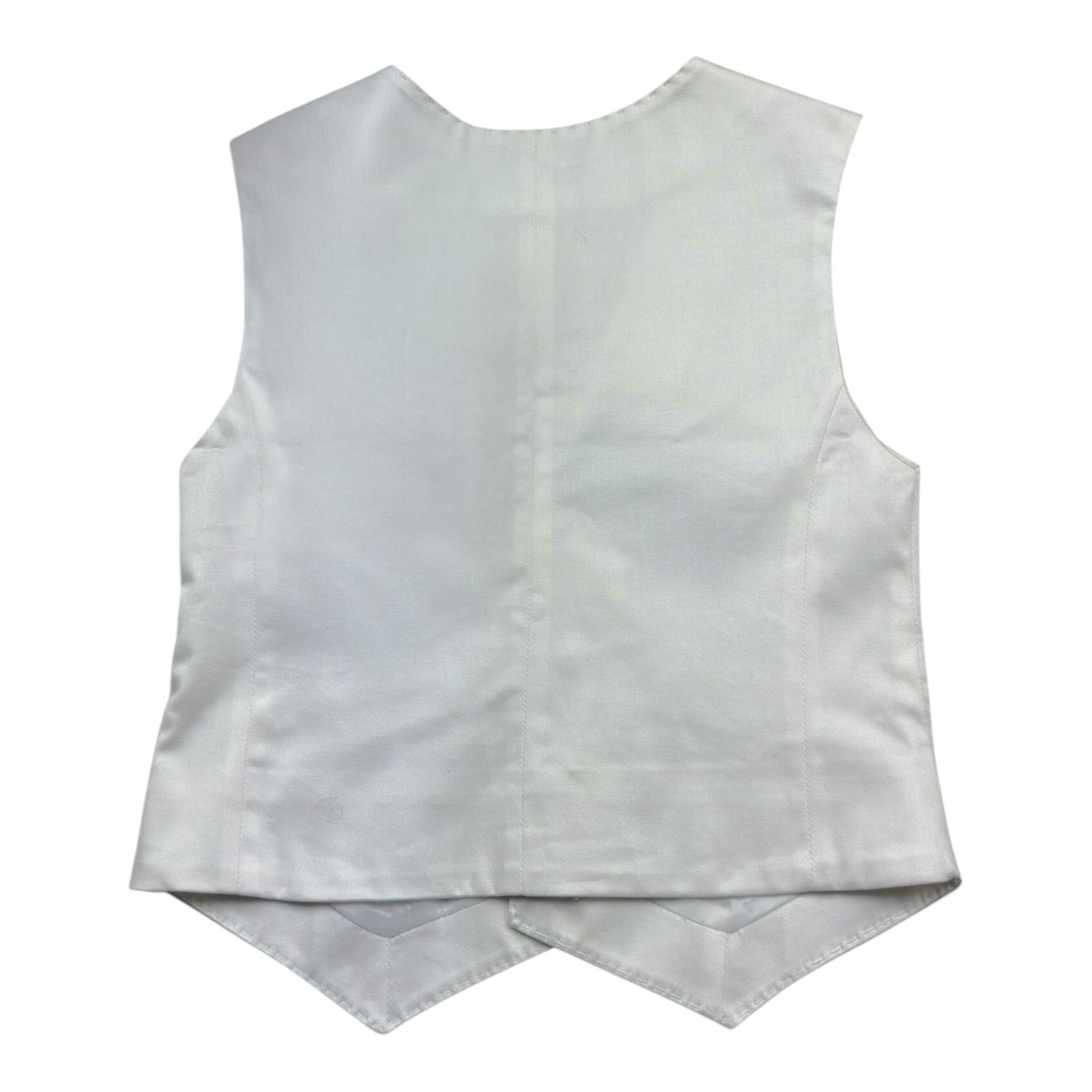 Manuel & Frank Gilet Tinta Unita con Fantasia per Bambino MF5140R BIANCO MANUEL & FRANK 