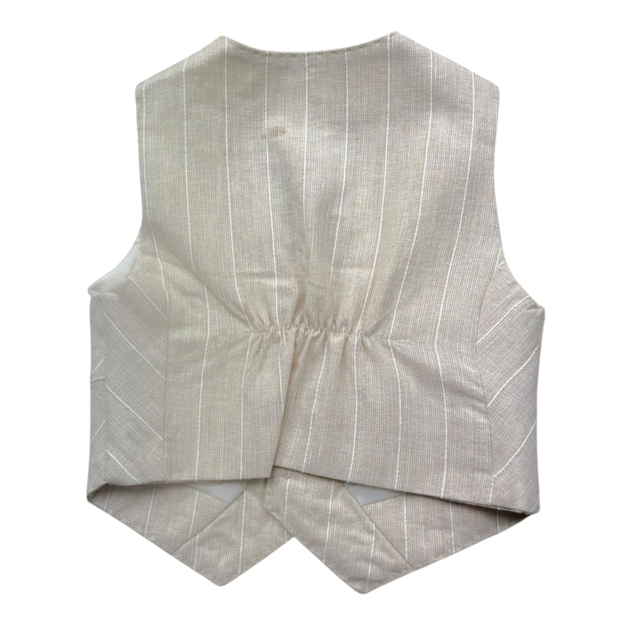 Manuel & Frank Gilet Tinta Unita con Fantasia per Neonato MF5194BN BEIGE MANUEL & FRANK 