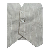 Manuel & Frank Gilet Tinta Unita con Fantasia per Bambino MF5194BX BEIGE MANUEL & FRANK 