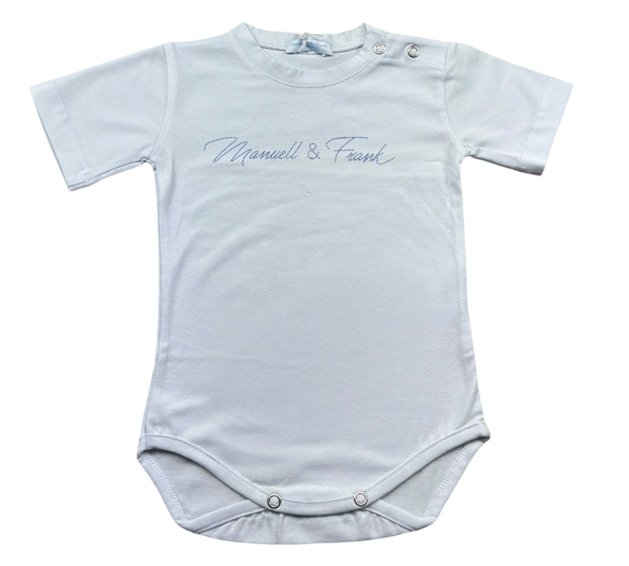 Manuel & Frank Body Mezza Manica Tinta Unita per Neonato MF7140I BIANCO MANUEL & FRANK 