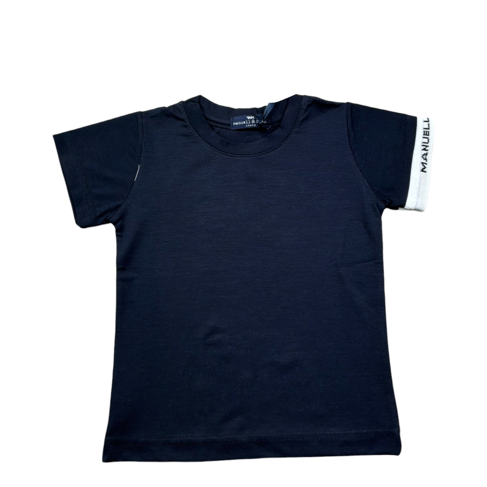 Manuel & Frank T-Shirt Girocollo Tinta Unita  per Bambino MF7327B BLU MANUEL & FRANK 