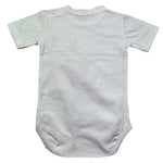 Manuel & Frank Body Mezza Manica Tinta Unita con Taschino per Neonato MF7346I BIANCO MANUEL & FRANK 