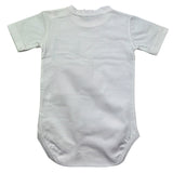 Manuel & Frank Body Mezza Manica Tinta Unita con Taschino per Neonato MF7346I BIANCO MANUEL & FRANK 