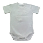 Manuel & Frank Body Mezza Manica Tinta Unita con Taschino per Neonato MF7346I BIANCO/BEIGE MANUEL & FRANK 