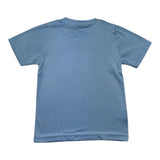 Manuel & Frank T-Shirt Girocollo Tinta Unita con Stampa per Bambino MF7371B AZZURRO MANUEL & FRANK 