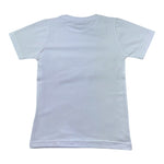 Manuel & Frank T-Shirt Girocollo Tinta Unita con Stampa per Bambino MF7385B BIANCO MANUEL & FRANK 